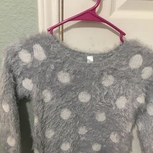 Cute , soft with polka dots sweater.